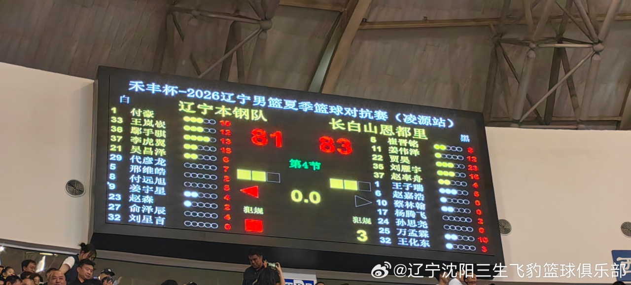 辽宁81-83吉林 王岚嵚连续三分难救主