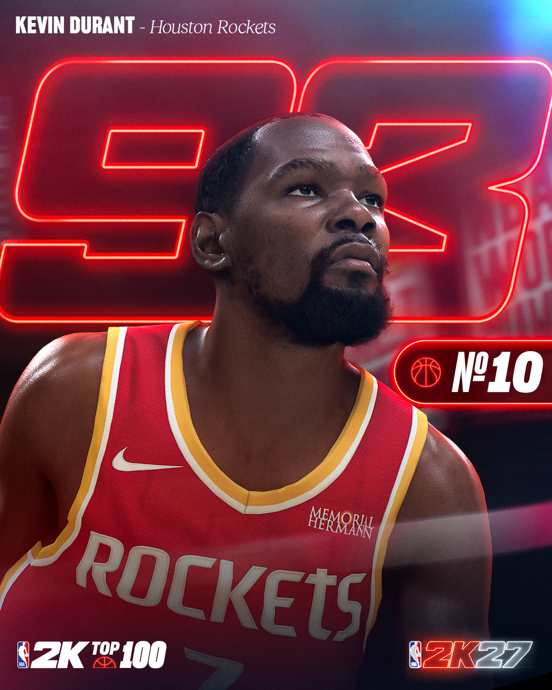 NBA2K27前十能力值公布：亚历山大文班约基奇97并列第一，库里杜兰特93