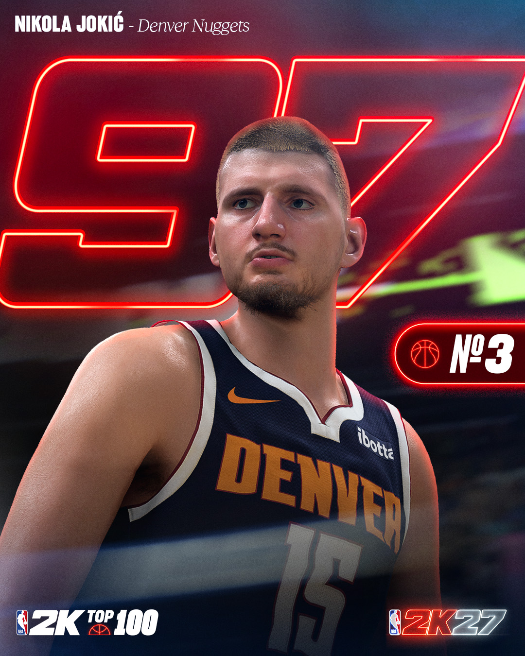 NBA2K27前十能力值公布：亚历山大文班约基奇97并列第一，库里杜兰特93