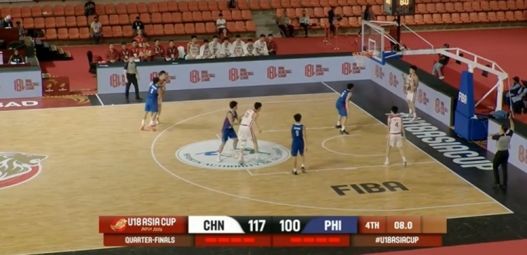 U18男篮亚洲杯：中国117-103胜菲律宾，对手落后仍偷攻引冲突